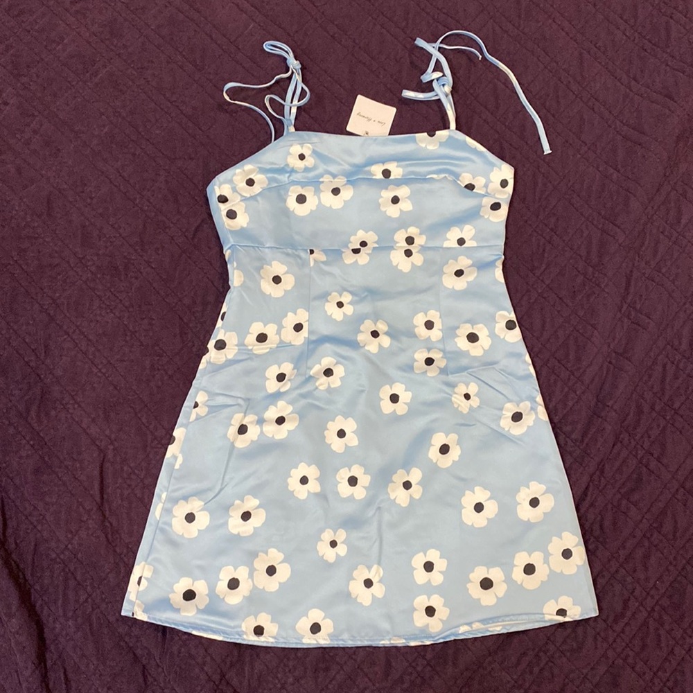 Love + Harmony Blue Floral Dress